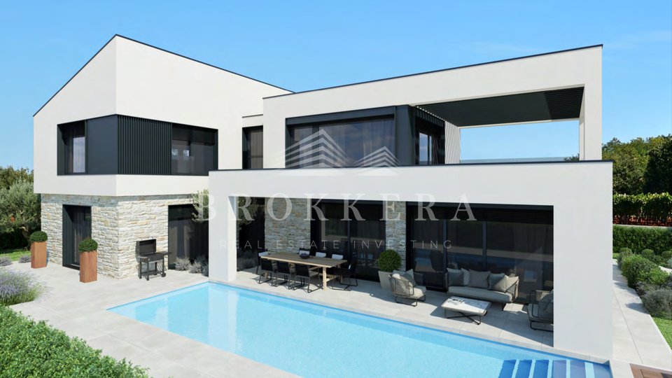 MODERN VILLA WITH SWIMMING POOL IN THE SURROUNDINGS OF POREČ, 214 m2