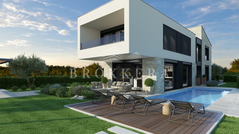 MODERN VILLA WITH SWIMMING POOL IN THE SURROUNDINGS OF POREČ, 198 m2