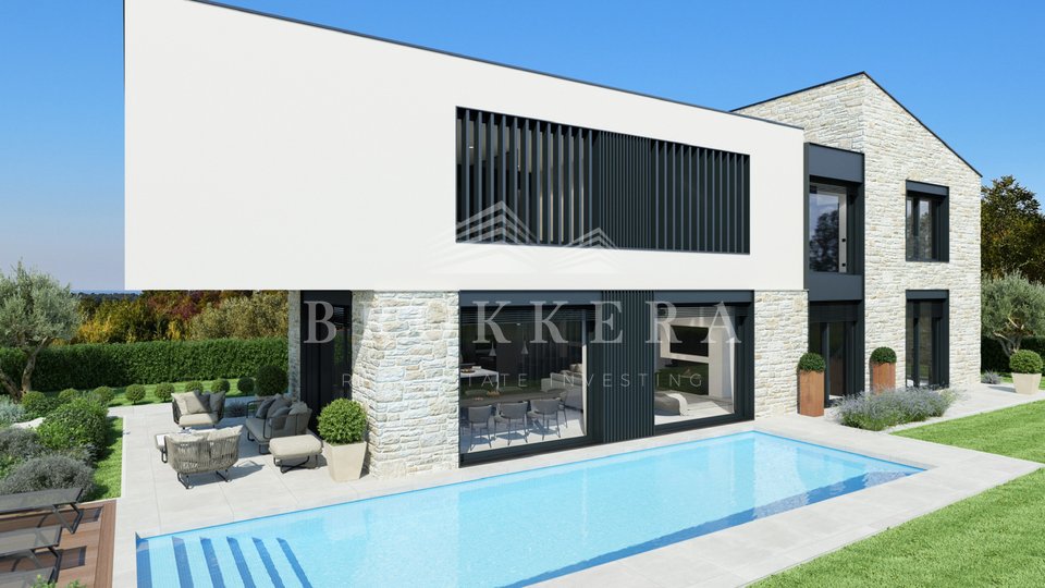 MODERN VILLA WITH SWIMMING POOL IN THE SURROUNDINGS OF POREČ, 198 m2