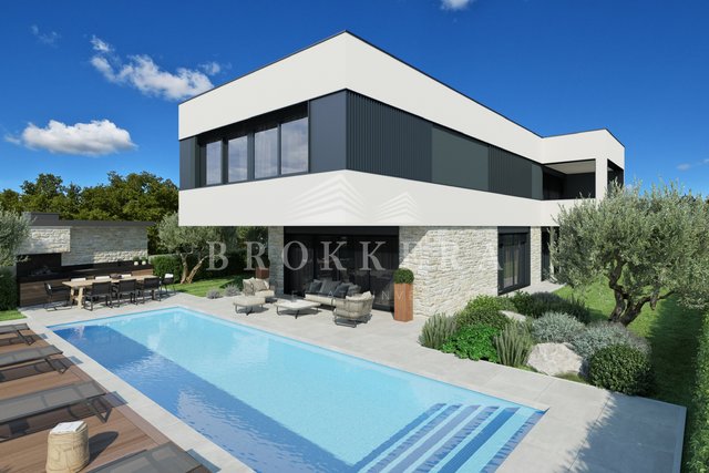 MODERN VILLA WITH SWIMMING POOL IN THE SURROUNDINGS OF POREČ, 187 m2