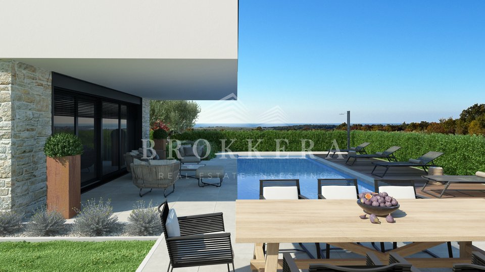 MODERN VILLA WITH SWIMMING POOL IN THE SURROUNDINGS OF POREČ, 187 m2